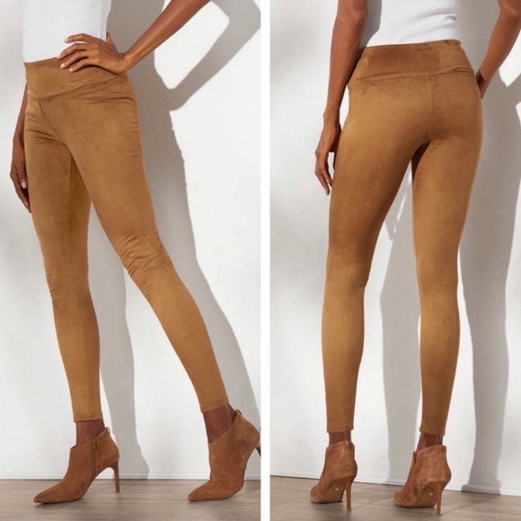 Soft Surroundings Faux Suede Leggings - Picture 1 of 8